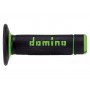 Domino A020 - Black/Green Off-Road Grips