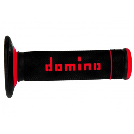 Domino A020 - Black/Red Off-Road Grips