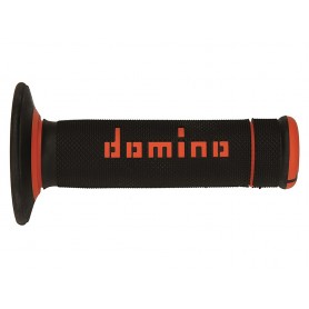 Domino A190 - Black/Orange X-Treme Grips