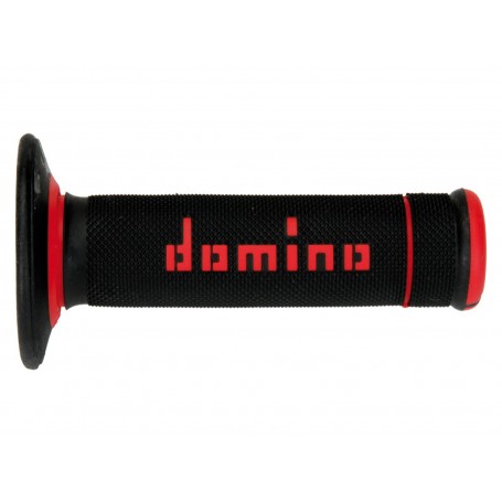 Domino A190 - Black/Red X-Treme Grips