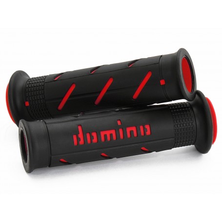 Domino A250 - Black/Red Road-Racing Grips