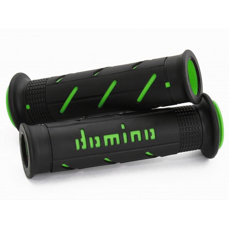 Domino A250 - Black/Green Road-Racing Grips