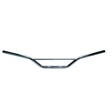 Domino Constant Diameter Chromium Plated Steel Handlebar - High Bend