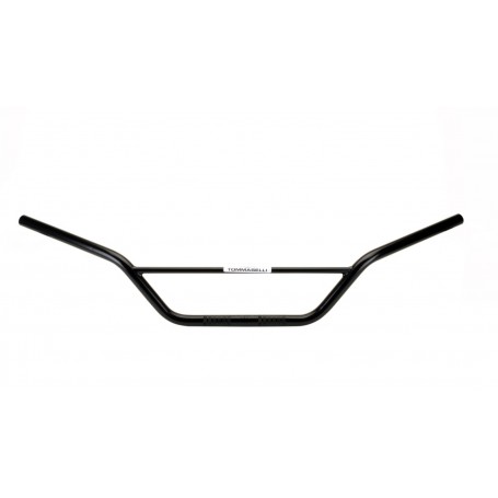 Domino Constant Diameter Painted Steel Handlebar - High Bend Black