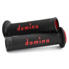 Domino A010 - Black/Red Road-Racing Grips