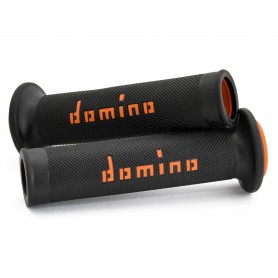 Domino A010 - Black/Orange Road-Racing Grips