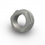 Hexagonal rear axle nut