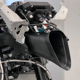 Alpha Racing Airbox Inlet Tube Fiberglass. BMW M1000RR 2023- (K66). Fiberglass-Prepreg-Material