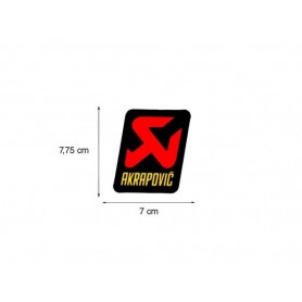 AKRAPOVIC UNIVERSAL HEATPROOF STICKER 70x75 MM