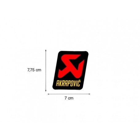 AKRAPOVIC UNIVERSAL HEATPROOF STICKER 70x75 MM