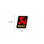 AKRAPOVIC UNIVERSAL HEATPROOF STICKER 70x75 MM