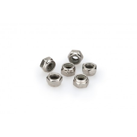 Puig Blister 6 Locknut M6 Silver