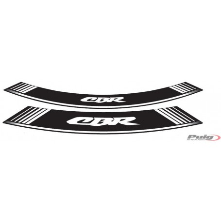 Puig Kit 8 Rim Strips CBR White