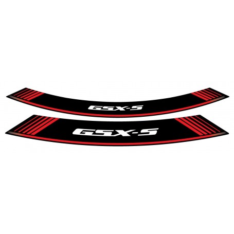 Puig Kit 8 Rim Strips GSXs Red