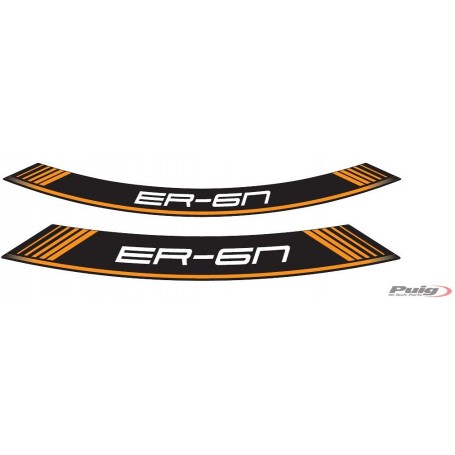 Puig Kit 8 Rim Strips Er6 Orange