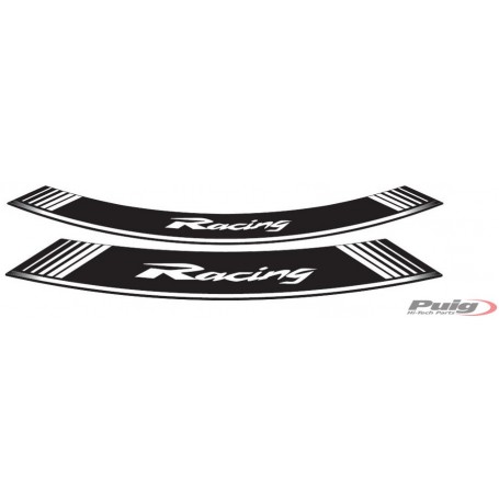 Puig Kit 8 Rim Strips Racing White