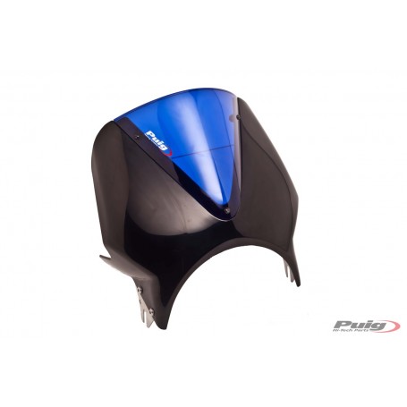 Puig Windscreen Vision Semifairing Black Screen Blue