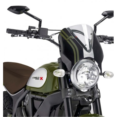 Puig Windshield Retrovision Scrambler 15-18 Clear