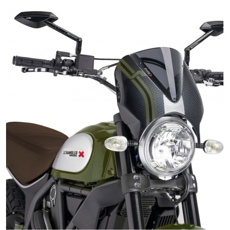 Puig Windshield New Generation Scrambler 15-17 Car/Dark Smoke