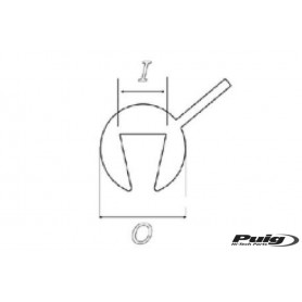 Puig 200M Latex Protector Screen Of 4 mm Clear