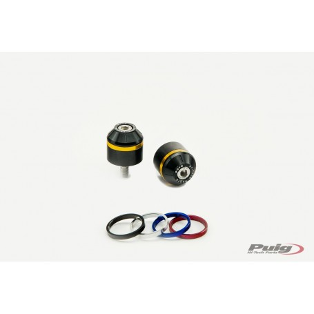 Puig Short Bar End W/Rings BMW G310R 16 Black
