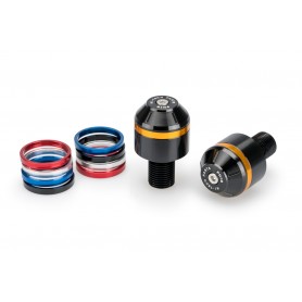 Puig Bar End Aluminium Short W/Rings For Handlebar