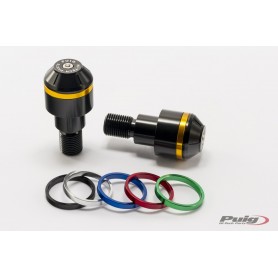 Puig Short Bar End W/Rings Yamaha MT-09 Black