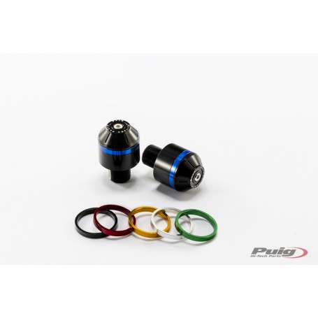 Puig Short Bar End W/Rings Kawasaki Zx6R 07-08 Black