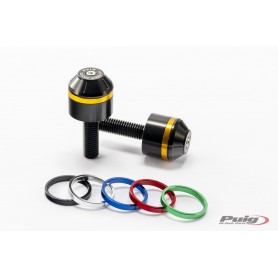 Puig Short Bar End W/Rings BMW S1000R Black