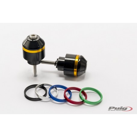 Puig Short Bar End W/Rings Honda Cb500 Black