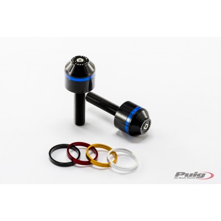 Puig Short Bar End W/Rings BMW R Nine T Black