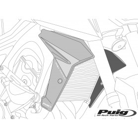 Puig Radiator Side Panels MT07 18- Matt Black
