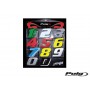 Puig Exhibitor Of Wall Pour Kit De Numbers Black