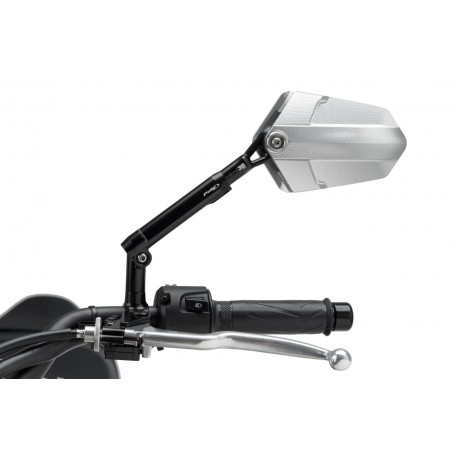 Puig Rear Mirror Mod Explorer Homolog. Left Black-Al