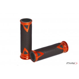 Puig Grips By Pair Puig Hi-Tech Radical Aluminium 123 mm Orange