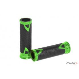 Puig Grips By Pair Puig Hi-Tech Radical Aluminium 123 mm Green