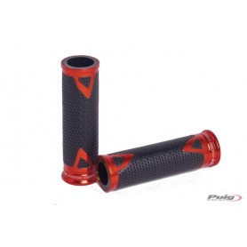 Puig Grips By Pair Puig Hi-Tech Radical Aluminium 123 mm Red
