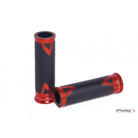 Puig Grips By Pair Puig Hi-Tech Radical Aluminium 123 mm Red