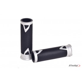 Puig Grips By Pair Puig Hi-Tech Radical Aluminium Silver