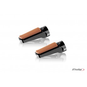 Puig Footpegs Vintage+Rubber Right/Leftt Black