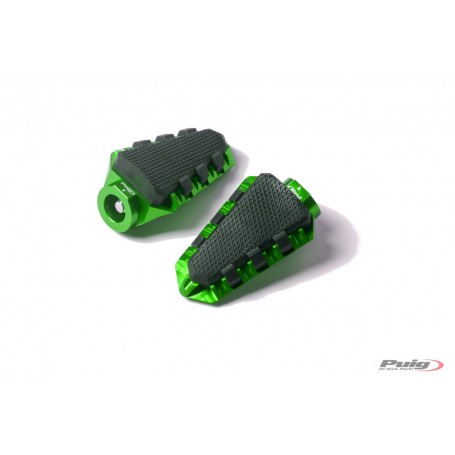 Puig Footpegs Hi-Tech Trail Right/Leftt Greend