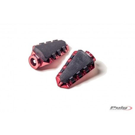 Puig Footrests Hi-Tech Trail Right/Left Red