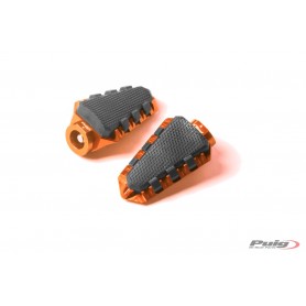 Puig Footrests Hi-Tech Trail Right/Left Orange