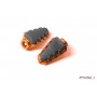 Puig Footrests Hi-Tech Trail Right/Left Orange