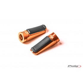 Puig Footpegs Racing+Rubber Right/Leftt Orange