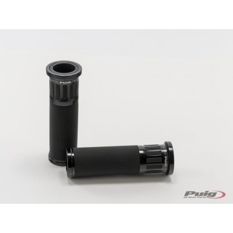 Puig Grips By Pair Puig Hi-Tech Racing Aluminium 123 mm Black