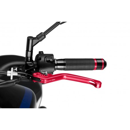 Puig Unfoldable Clutch Lever 3.0. Red Selector Silverv