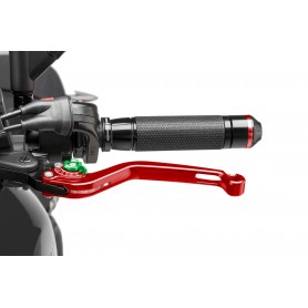 Puig Unfoldable Clutch Lever 16 Red Selector Green