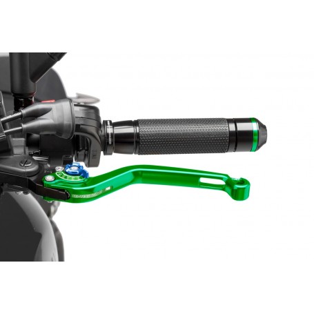 Puig Unfoldable Clutch Lever 16 Green Selector Blacku