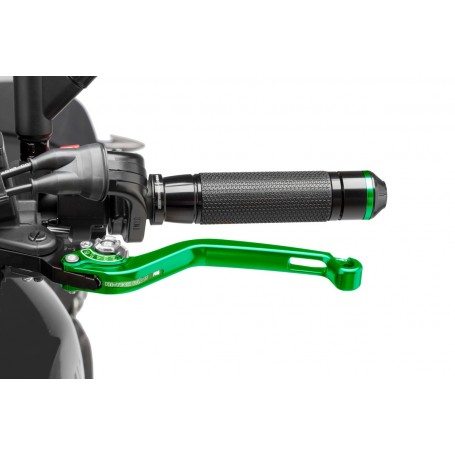 Puig Unfoldable Clutch Lever 16 Green Selector Silver
